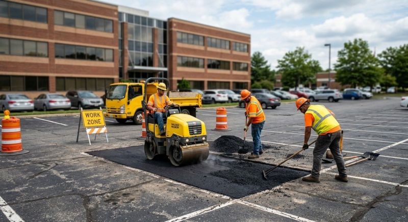 Asphalt Parking Lot Repair in San Diego County, CA